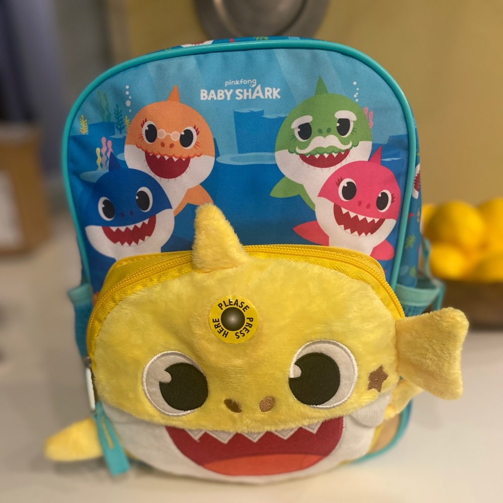 NWT Baby Shark Backpack (plays song)